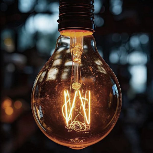 Filament Bulb iPhone Wallpaper 4K